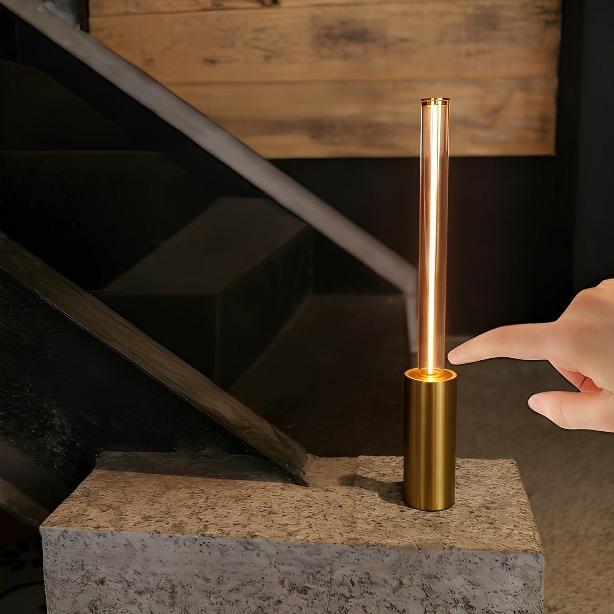 Modern Cylinder Dimmable LED Table Lamp Ambient Light - Glimvale