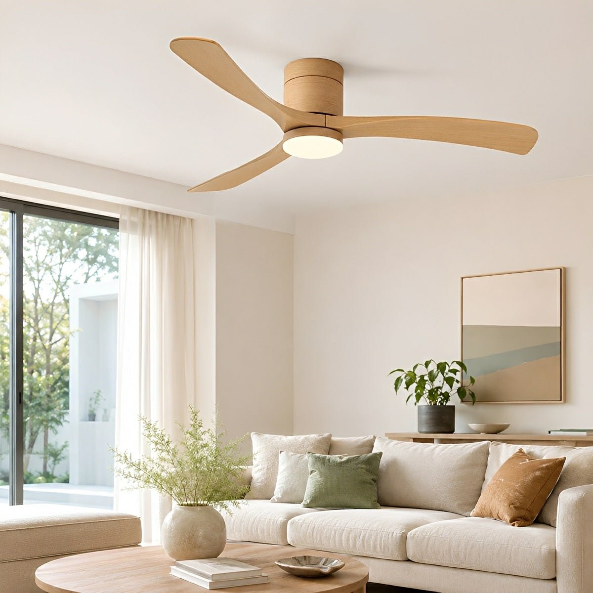 Modern Dimmable Ceiling Fan with Light - Glimvale