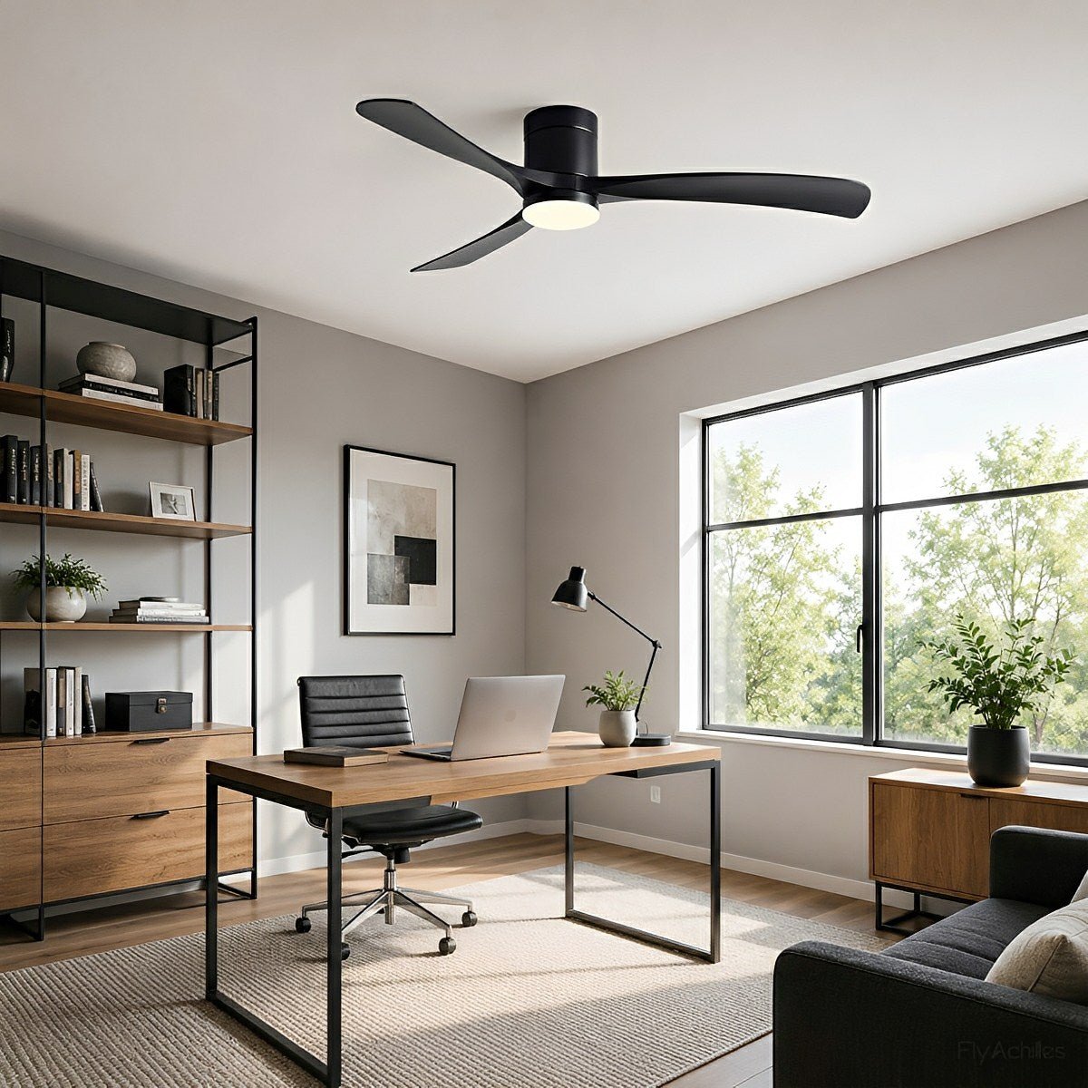 Modern Dimmable Ceiling Fan with Light - Glimvale