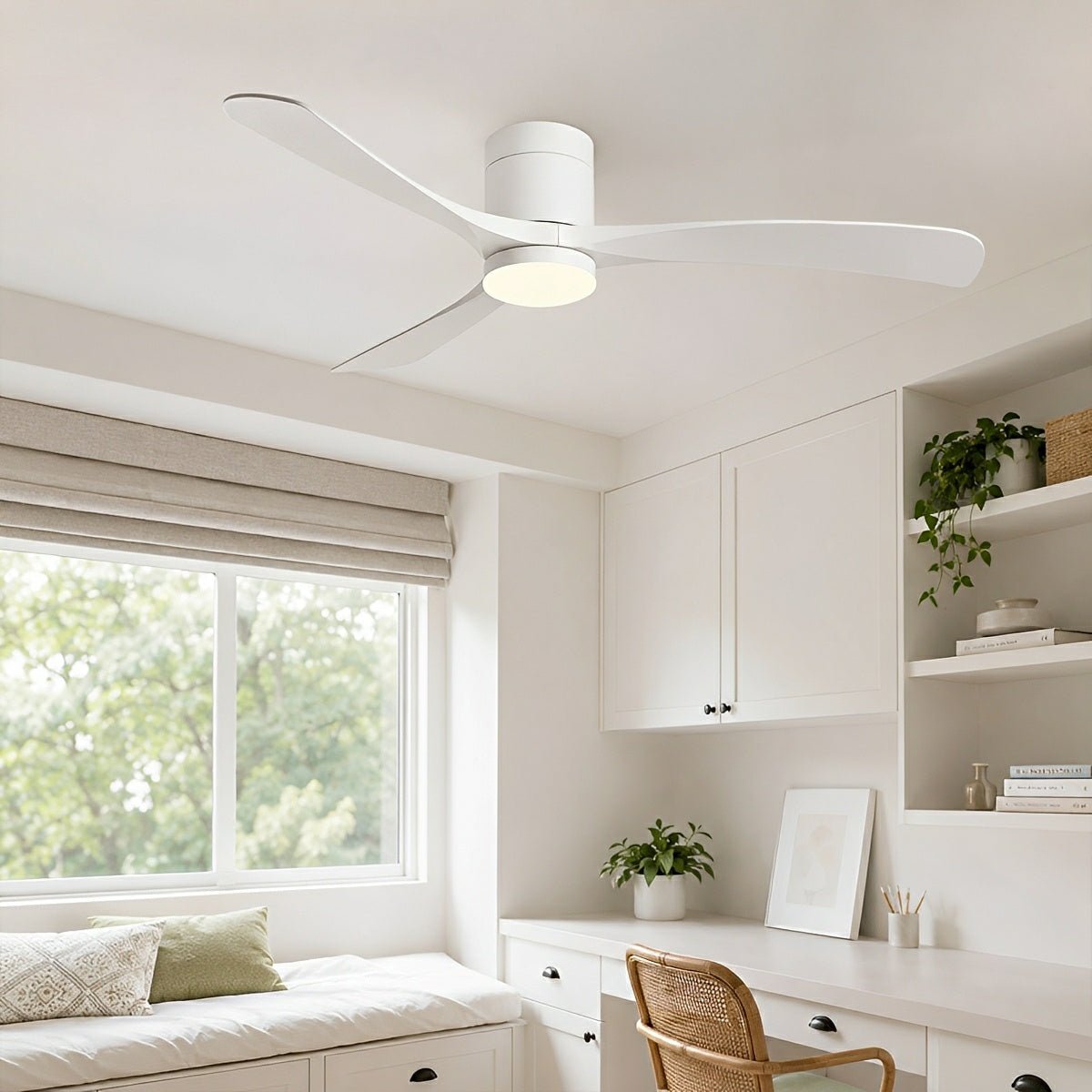 Modern Dimmable Ceiling Fan with Light - Glimvale