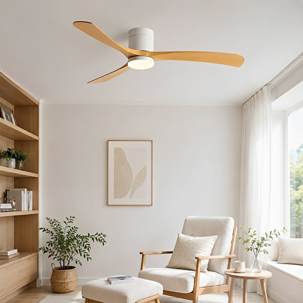 Modern Dimmable Ceiling Fan with Light - Glimvale