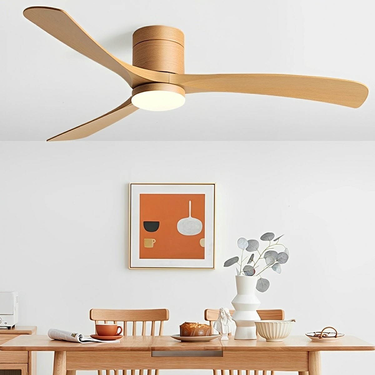 Modern Dimmable Ceiling Fan with Light - Glimvale