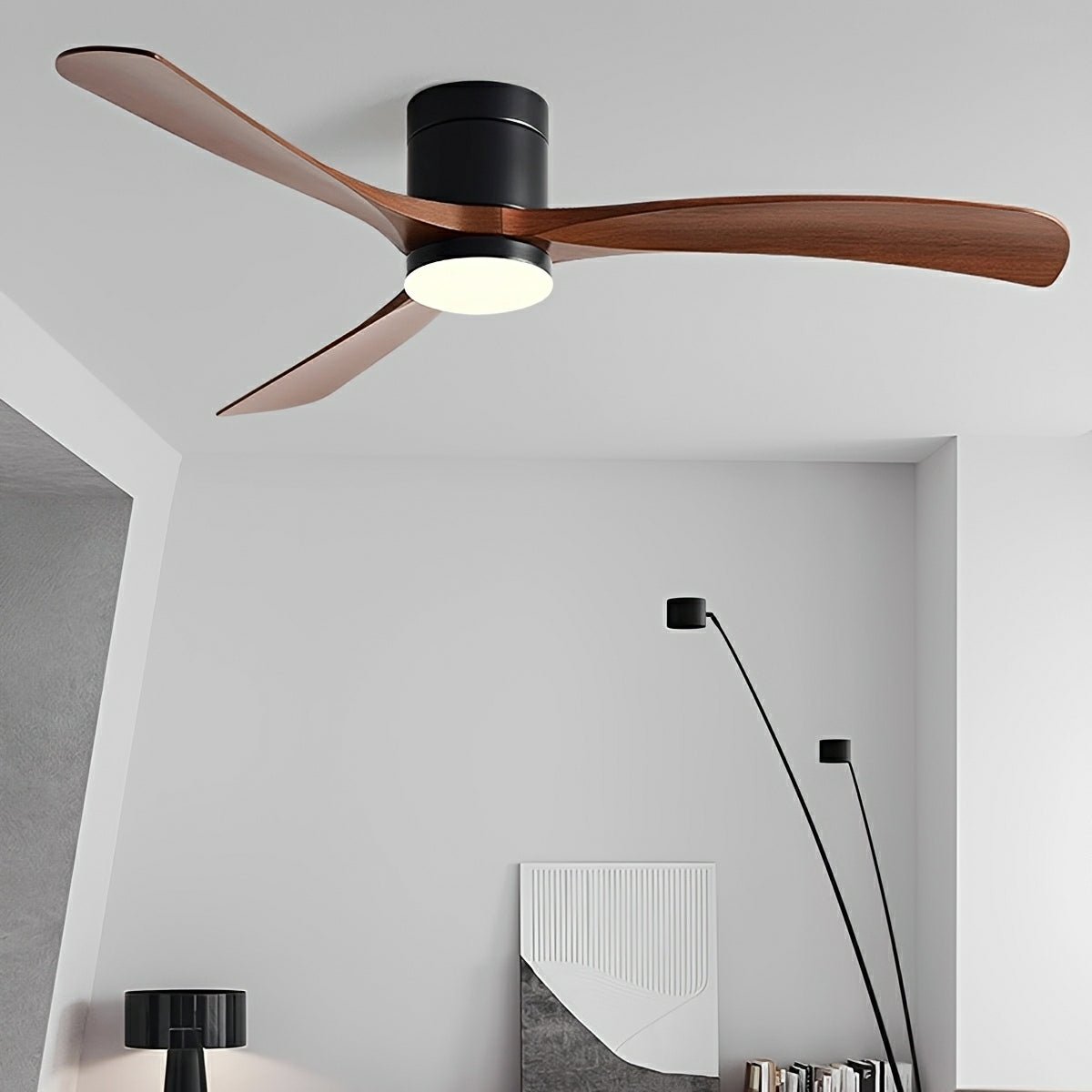 Modern Dimmable Ceiling Fan with Light - Glimvale