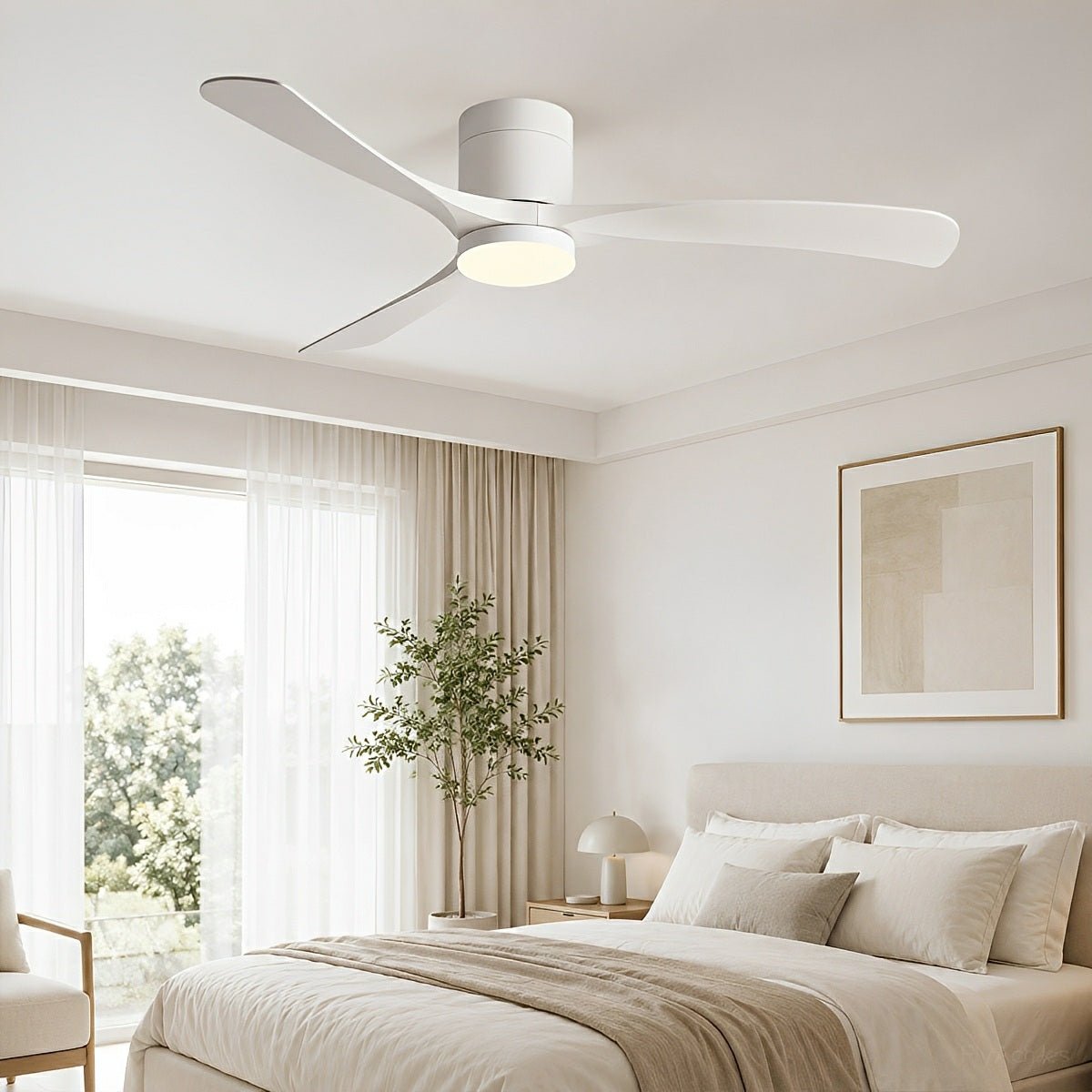 Modern Dimmable Ceiling Fan with Light - Glimvale