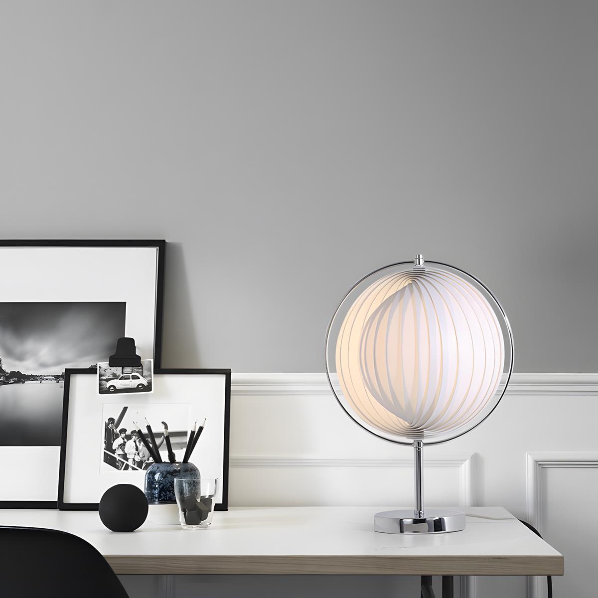 Modern Ins Pleated Blinds Globe LED Floor Lamp - Glimvale