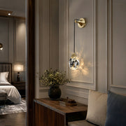 Modern Luxury Faceted Crystal Wall Sconce - Glimvale