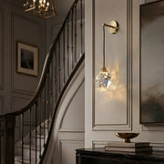 Modern Luxury Faceted Crystal Wall Sconce - Glimvale