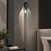 Modern Luxury Sculptural Feather LED Pendant Light - Glimvale