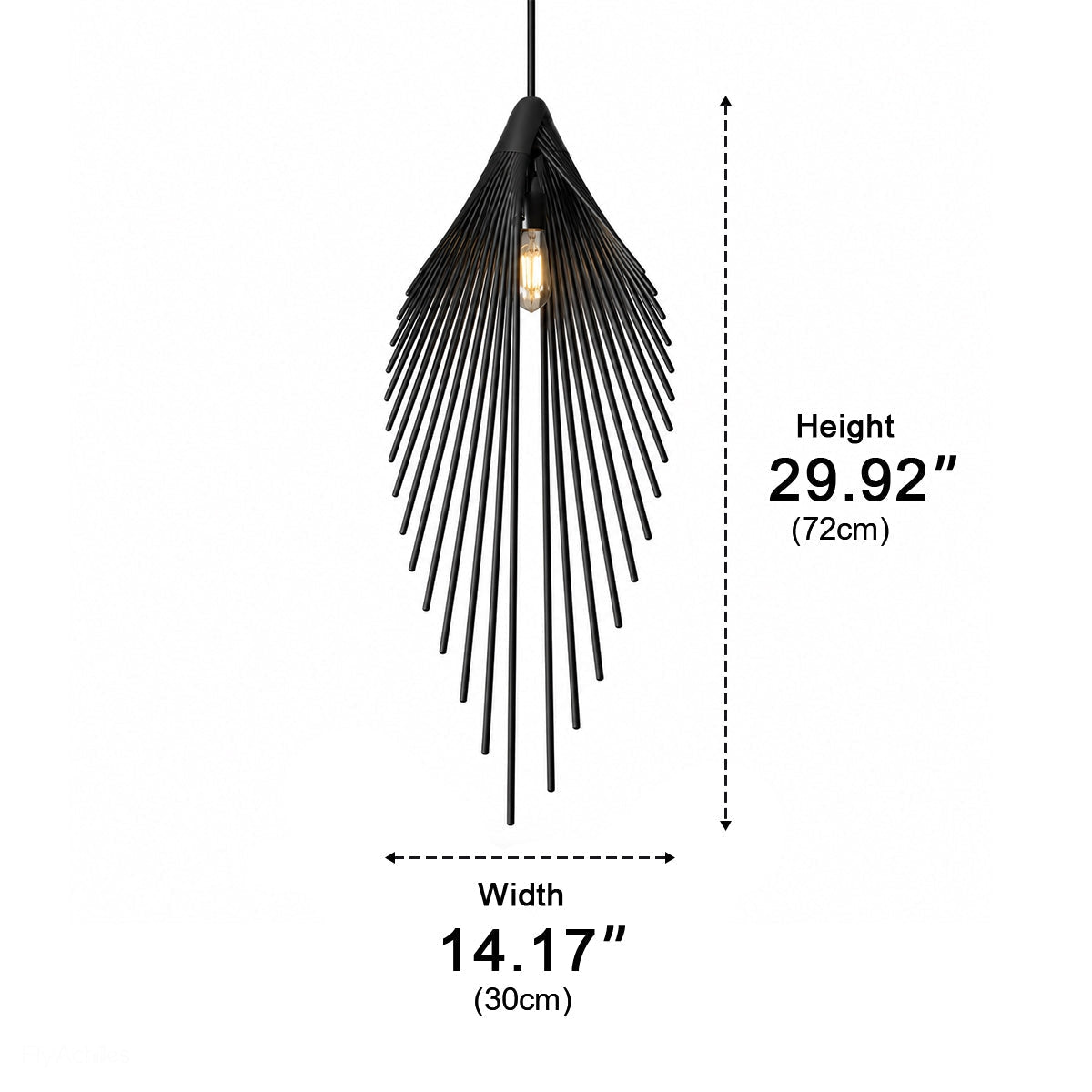 Modern Luxury Sculptural Feather LED Pendant Light - Glimvale