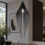 Modern Luxury Sculptural Feather LED Pendant Light - Glimvale