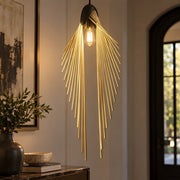 Modern Luxury Sculptural Feather LED Pendant Light - Glimvale