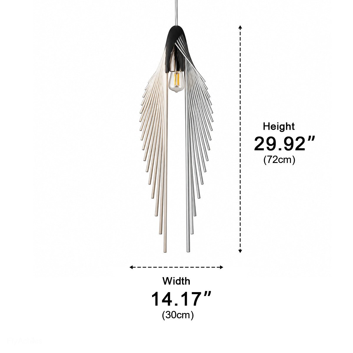Modern Luxury Sculptural Feather LED Pendant Light - Glimvale