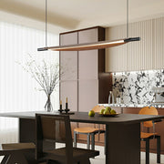 Modern Minimalist Black Walnut Leaf - Shape LED Pendant Lights - Glimvale