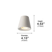 Modern Minimalist Cone - Shaped Cement LED Ceiling Lights - Glimvale