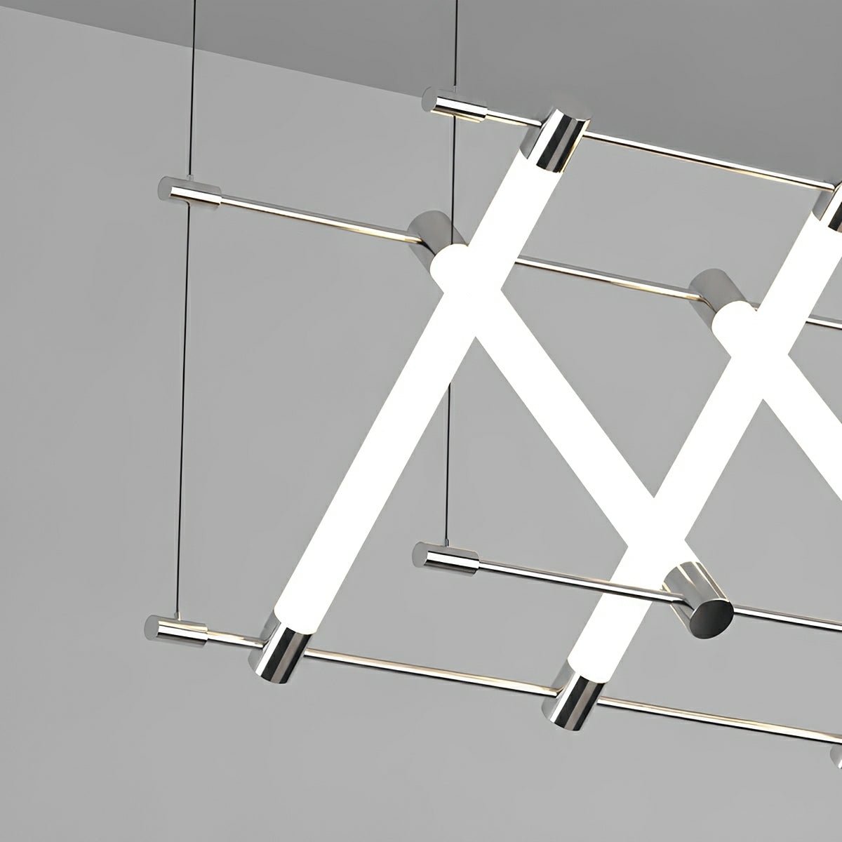 Modern Minimalist Fishbone Light Combination Bar Chandelier - Glimvale