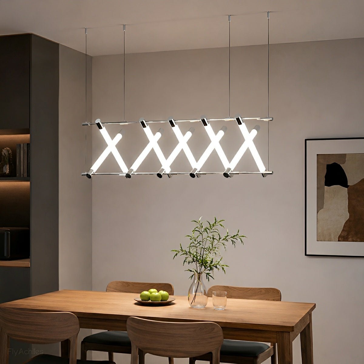 Modern Minimalist Fishbone Light Combination Bar Chandelier - Glimvale