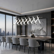 Modern Minimalist Fishbone Light Combination Bar Chandelier - Glimvale