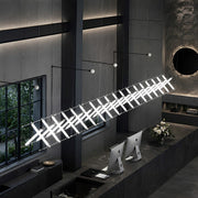 Modern Minimalist Fishbone Light Combination Bar Chandelier - Glimvale