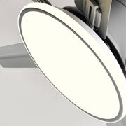 Modern Minimalist Five - leaf Stainless Steel Ceiling Fan - Glimvale
