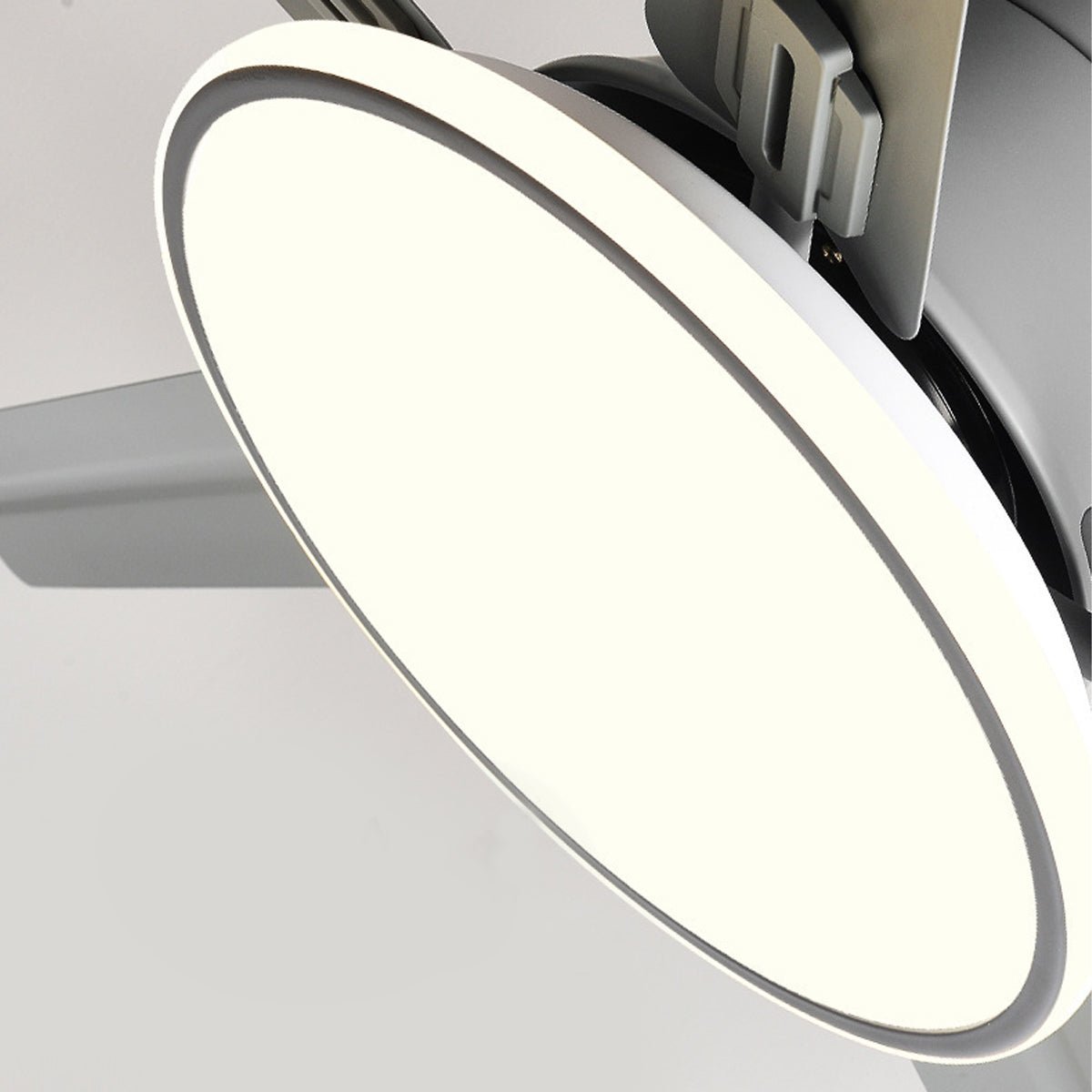 Modern Minimalist Five - leaf Stainless Steel Ceiling Fan - Glimvale