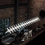 Modern Minimalist Glass Fishbone Light Combination Bar Pendant Lights - Glimvale