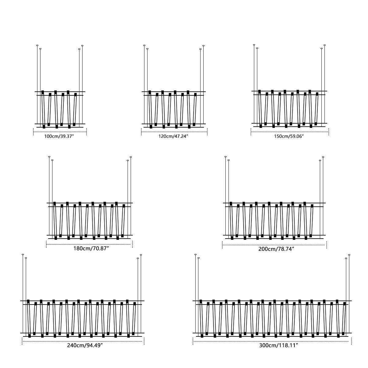 Modern Minimalist Glass Fishbone Light Combination Bar Pendant Lights - Glimvale
