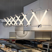 Modern Minimalist Glass Fishbone Light Combination Bar Pendant Lights - Glimvale