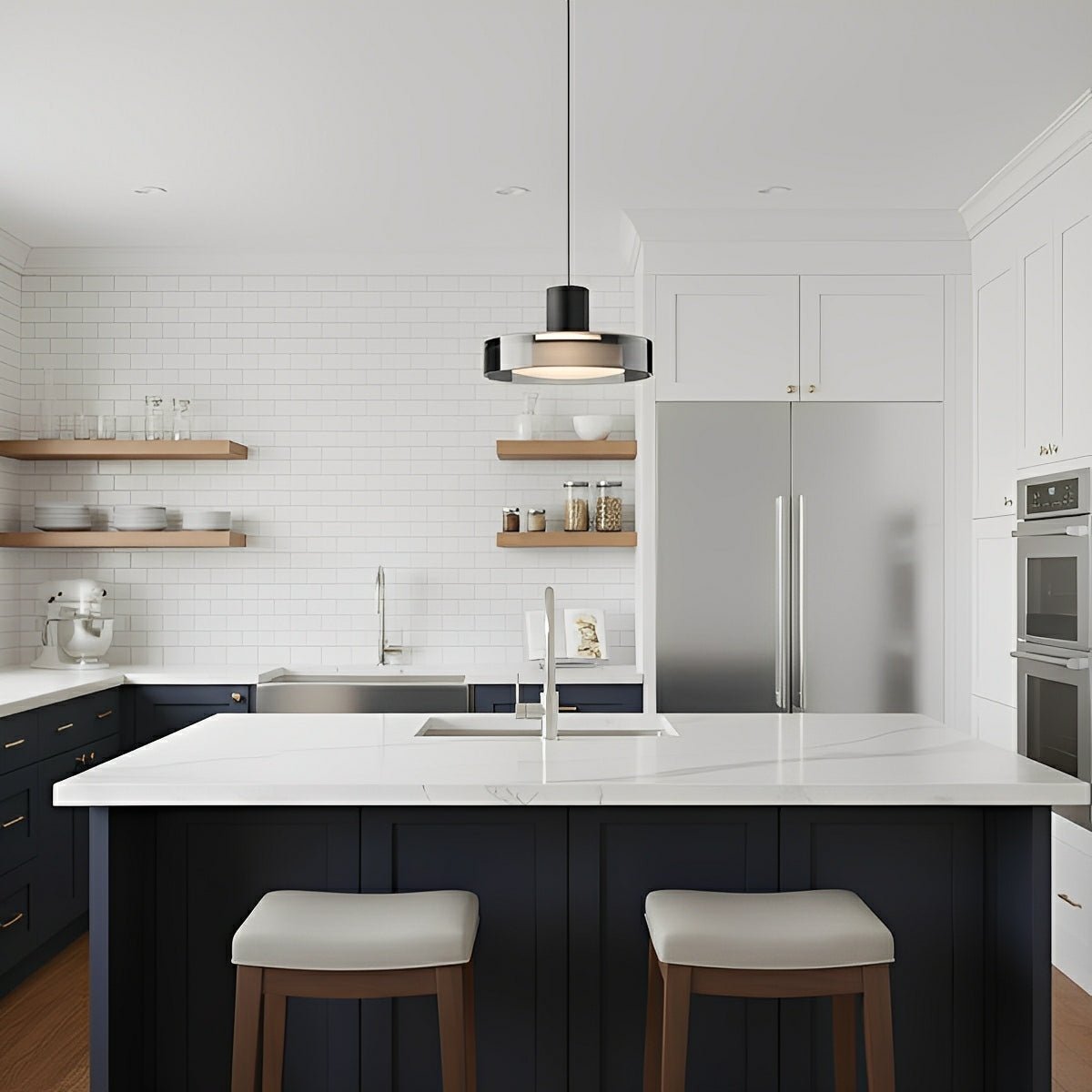 Modern Minimalist Glass Indoor Bar Pendant Lights - Glimvale