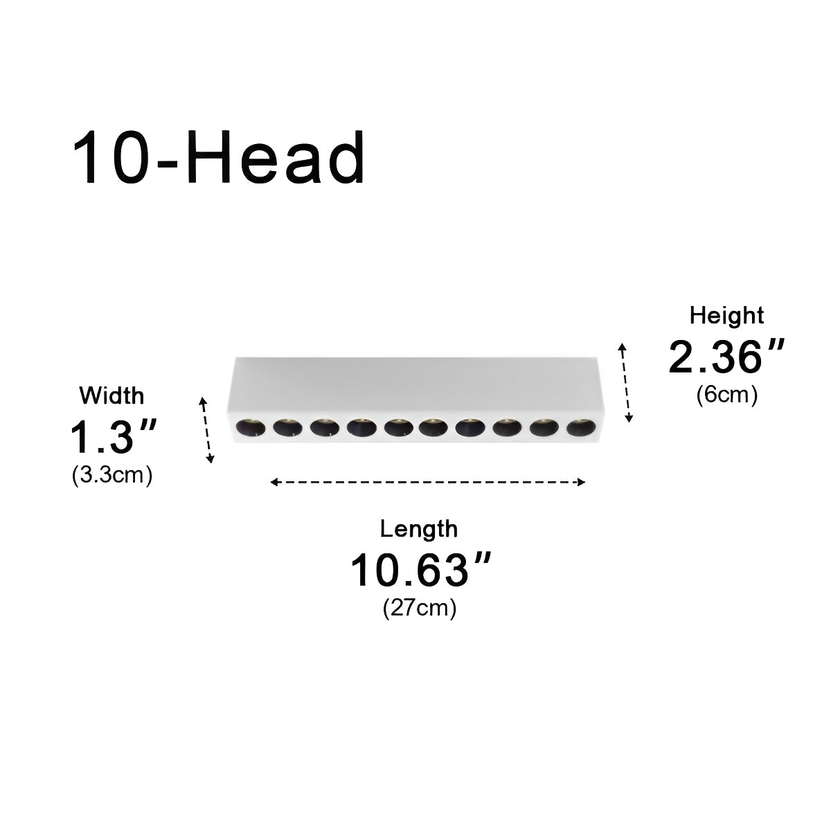 Modern Minimalist LED Long Strip Linear Indoor Spotlight - Glimvale