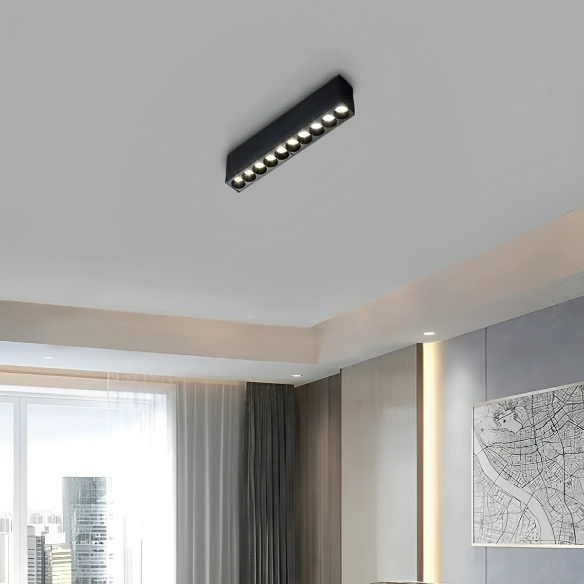 Modern Minimalist LED Long Strip Linear Indoor Spotlight - Glimvale