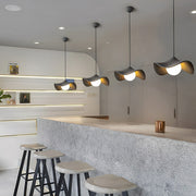 Modern Minimalist Lotus Leaf Cement LED Pendant Lights - Glimvale