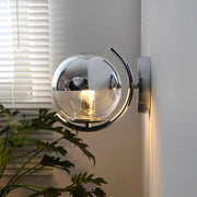 Modern Minimalist Space age Silver Wall Sconces Lights - Glimvale