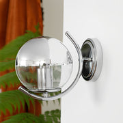 Modern Minimalist Space age Silver Wall Sconces Lights - Glimvale