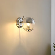 Modern Minimalist Space age Silver Wall Sconces Lights - Glimvale
