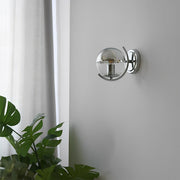 Modern Minimalist Space age Silver Wall Sconces Lights - Glimvale