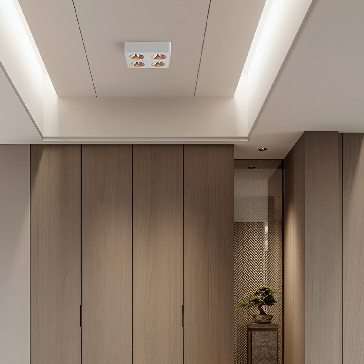 Modern Minimalist Square LED Indoor Ceiling Spot Light - Glimvale