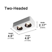 Modern Minimalist Square LED Indoor Ceiling Spot Light - Glimvale