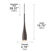 Modern Minimalist Water Drop Indoor Cement LED Pendant Lights - Glimvale
