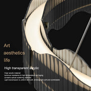 Modern Minimalist Water Wave Round Pendant Light - Glimvale