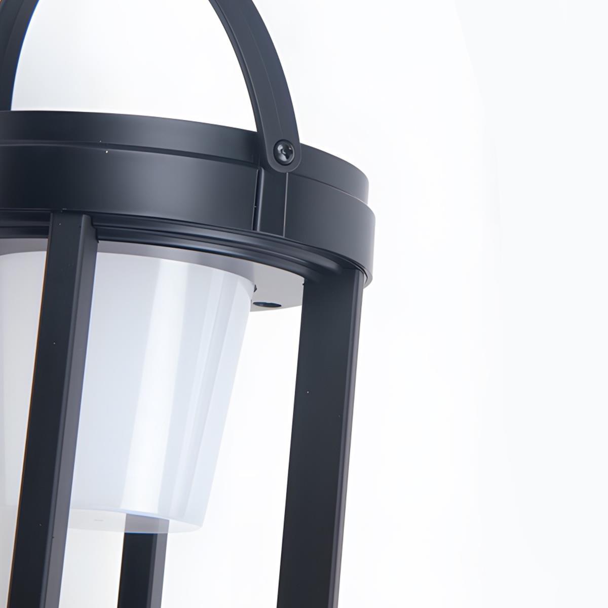 Modern Minimalist Waterproof Solar LED Outdoor Lantern Tabletop Lamp Rechargeable - Glimvale