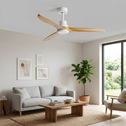 Modern Minimalist Wood DC Motor Reverse Ceiling Fan - Glimvale