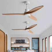 Modern Minimalist Wood DC Motor Reverse Ceiling Fan - Glimvale