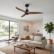 Modern Minimalist Wood DC Motor Reverse Ceiling Fan - Glimvale