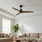 Modern Minimalist Wood DC Motor Reverse Ceiling Fan - Glimvale