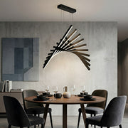 Modern Nordic Waves Fishbone Fish Skeleton Dimming LED Pendant Light - Glimvale