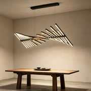 Modern Nordic Waves Fishbone Fish Skeleton Dimming LED Pendant Light - Glimvale