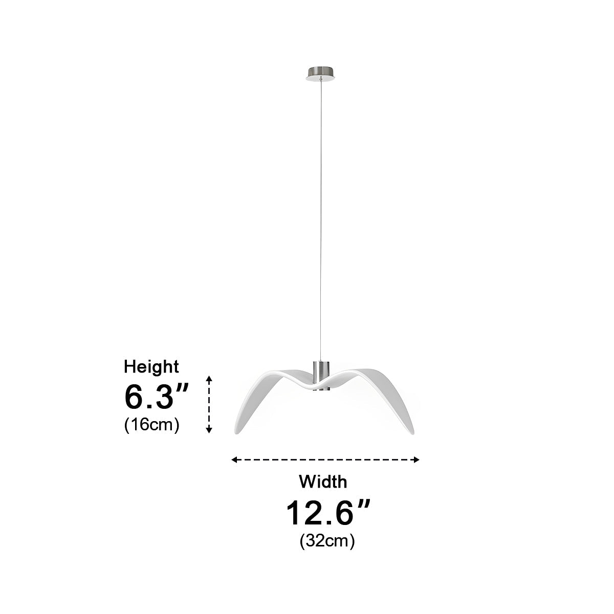 Modern Outdoor Waterproof Seagull Bird LED Ceiling Pendant Lights - Glimvale