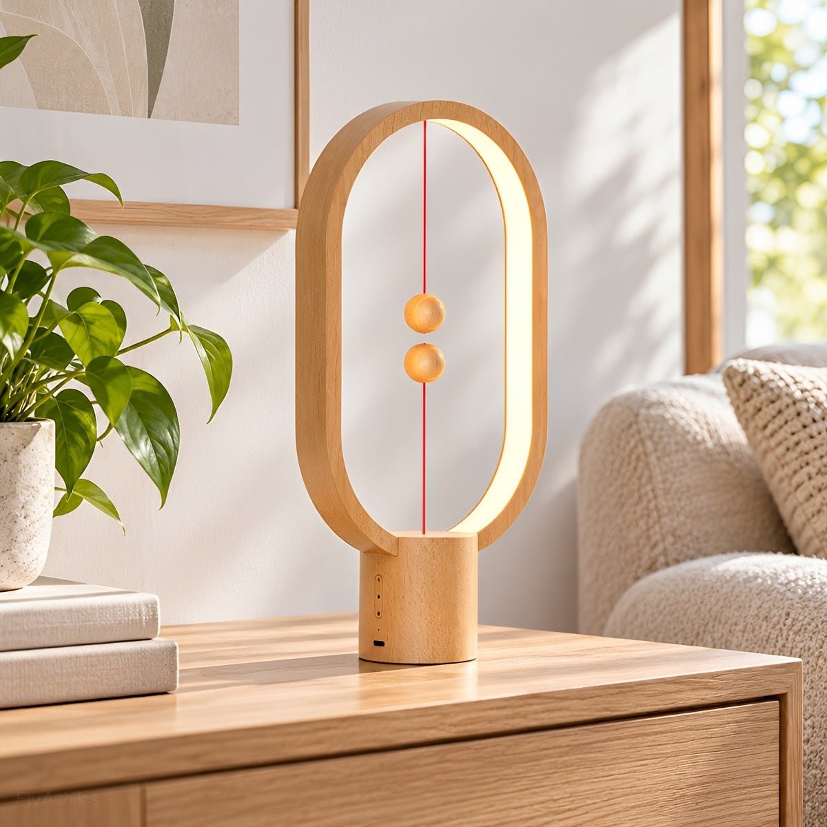 Modern Oval LED Table Lamp Rechargeable Dimmable - Glimvale