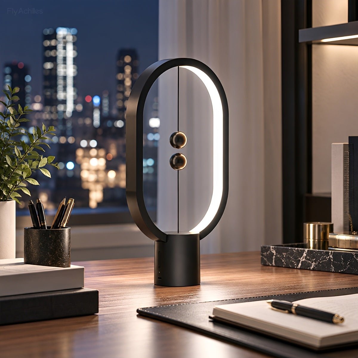 Modern Oval LED Table Lamp Rechargeable Dimmable - Glimvale