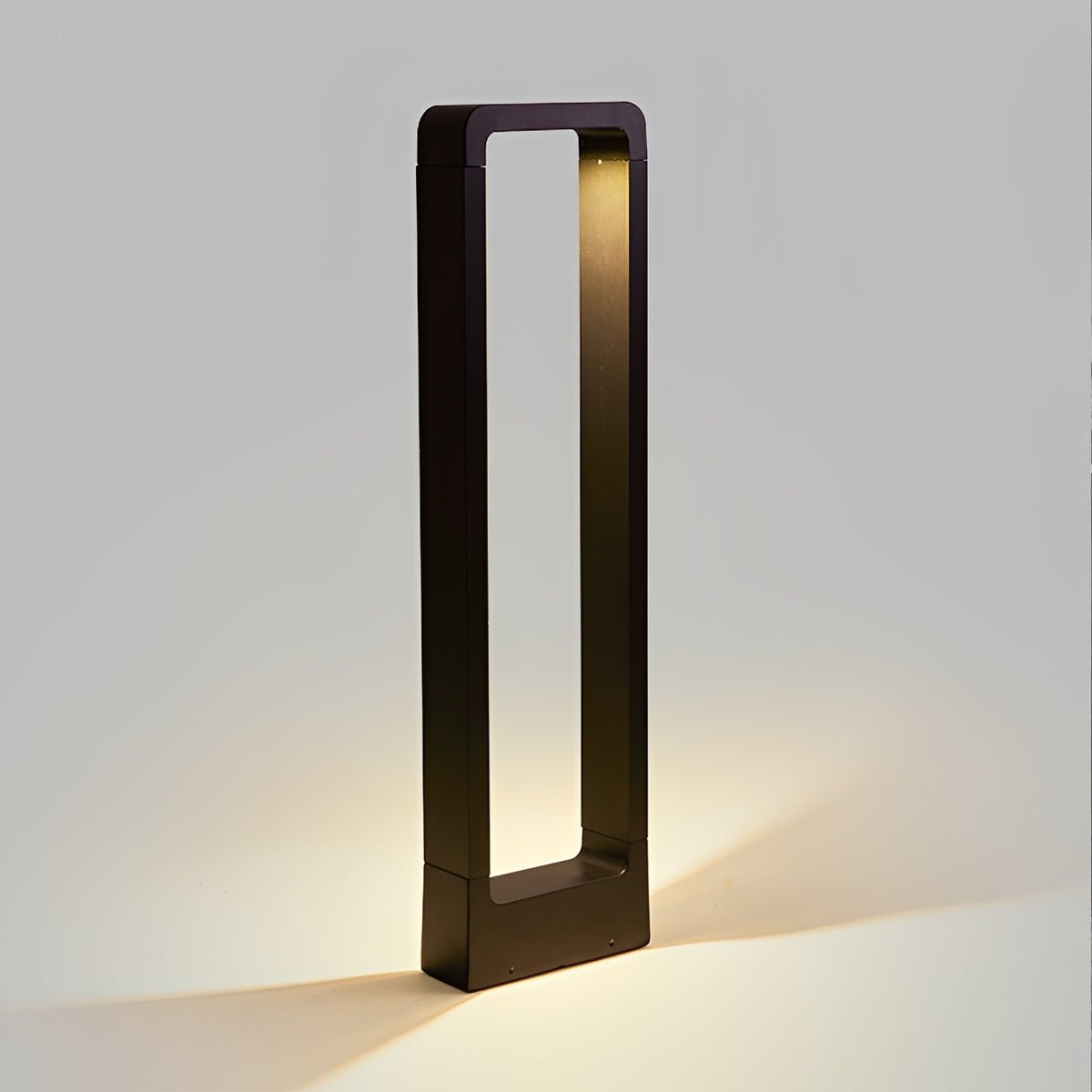 Modern Rectangular Frame Waterproof Outdoor Bollard Parth Light - Glimvale